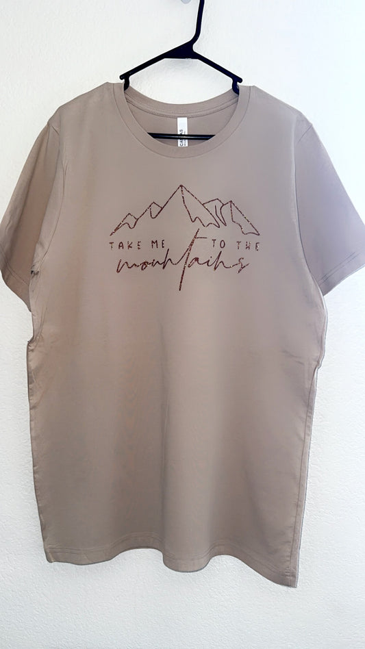 Short sleeve “take me to the mountains”